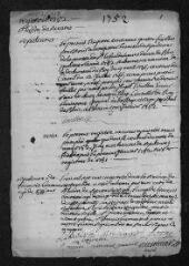 4 vues Registre paroissial. Sépultures (1752-juillet 1753)
