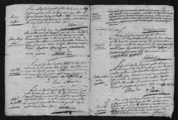7 vues Registre paroissial. Baptêmes, mariages (août 1753-décembre 1754)