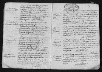 8 vues Registre paroissial. Baptêmes, mariages, sépultures (1708-janvier 1709)