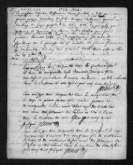 4 vues Registre paroissial. Sépultures (1753-juin 1754)