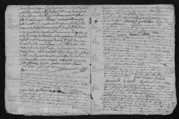 9 vues  - Registre paroissial. Baptêmes, mariages, sépultures (1754-janvier 1756) (ouvre la visionneuse)