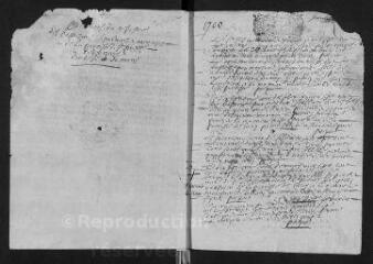 161 vues  - Registre paroissial. Baptêmes, mariages, sépultures (1700 - 1730-1746) (ouvre la visionneuse)