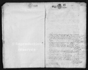 9 vues  - Registre paroissial. Baptêmes, mariages, sépultures (avril-juillet 1692) (ouvre la visionneuse)