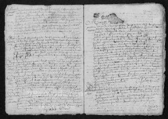 23 vues Marcilly-en-Gault (Commune de). Registre paroissial. Baptêmes, mariages, sépultures. Du 20 juin 1695 au 6 juillet 1698.