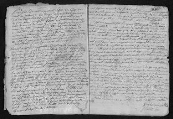 18 vues  - Registre paroissial. Baptêmes, mariages, sépultures (1757) - Baptêmes (janvier 1758) (ouvre la visionneuse)