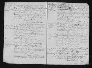 10 vues Registre paroissial. Baptêmes, mariages, sépultures (1696-février 1697)