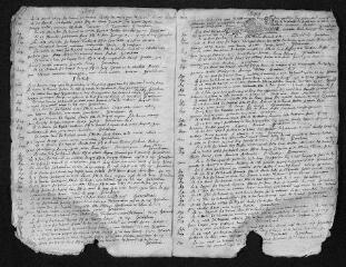 11 vues  - Registre paroissial. Baptêmes, mariages, sépultures (1681-janvier 1691) (ouvre la visionneuse)