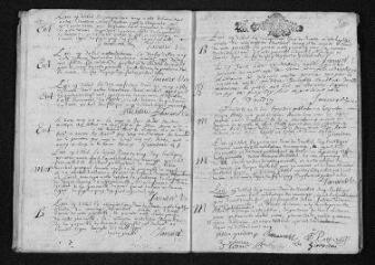 9 vues  - Registre paroissial. Baptêmes, mariages, sépultures (1692-février 1693) (ouvre la visionneuse)