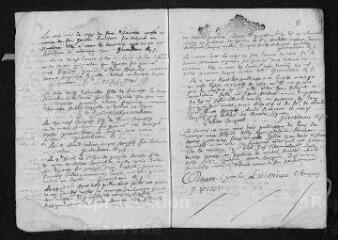 12 vues Registre paroissial. Baptêmes, mariages, sépultures (1695-janvier 1696)