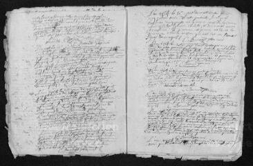 9 vues Registre paroissial. Baptêmes, mariages (1754) - Baptêmes (janvier 1755)