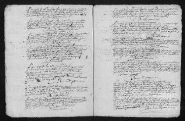 7 vues Registre paroissial. Sépultures (1754) - Sépultures (janvier 1755)