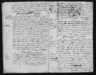 7 vues Registre paroissial. Baptêmes, mariages, sépultures (février 1768-janvier 1769)