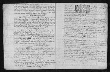17 vues Registre paroissial. Baptêmes, mariages, sépultures (1700) - Baptêmes, sépultures (janvier 1701)