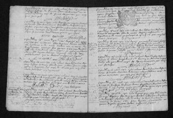 13 vues  - Registre paroissial. Baptêmes, mariages, sépultures (1712-janvier 1713) (ouvre la visionneuse)
