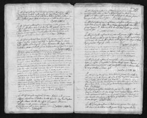 13 vues  - Registre paroissial. Baptêmes, mariages, sépultures (1782) - Baptêmes, mariages (janvier 1783) (ouvre la visionneuse)