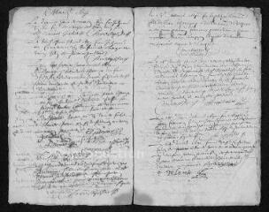 12 vues Registre paroissial. Baptêmes, mariages, sépultures (février 1671-janvier 1672)