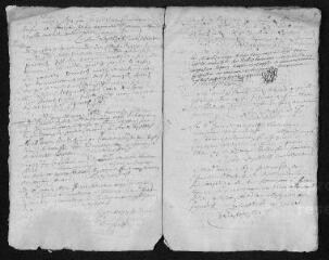 10 vues  - Registre paroissial. Baptêmes, mariages, sépultures (1672-janvier 1673) (ouvre la visionneuse)