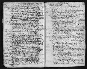 15 vues Registre paroissial. Baptêmes, mariages, sépultures (1693-février 1694)