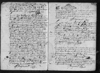 20 vues Registre paroissial. Baptêmes, mariages, sépultures (1695) - Baptêmes (janvier 1696)