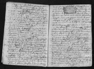 14 vues  - Registre paroissial. Baptêmes, mariages, sépultures (1715-janvier 1716) (ouvre la visionneuse)