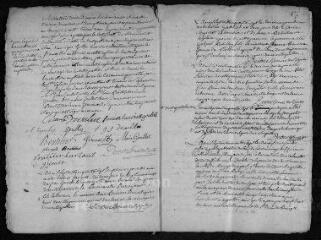 10 vues  - Registre paroissial. Baptêmes, mariages, sépultures (1757) - Baptêmes, mariages (janvier 1758) (ouvre la visionneuse)