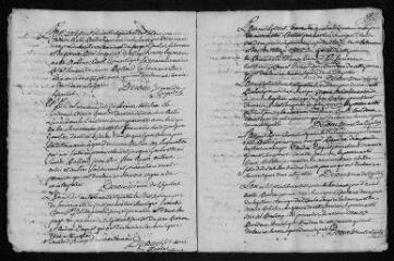 12 vues Registre paroissial. Baptêmes, sépultures (décembre 1763) - Baptêmes, mariages, sépultures (1764)