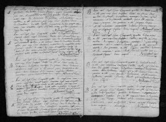 11 vues Registre paroissial. Baptêmes, mariages, sépultures (1754) - Baptêmes, sépultures (janvier 1755)