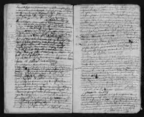 9 vues Registre paroissial. Baptêmes, mariages, sépultures (1765) - Baptêmes, sépultures (janvier 1766)