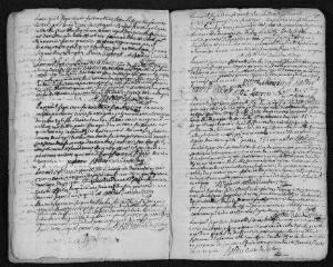 9 vues Registre paroissial. Baptêmes, mariages, sépultures (1766) - Baptêmes (janvier-mars 1767)