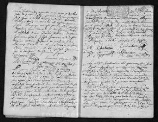 13 vues Registre paroissial. Baptêmes, mariages, sépultures (1702) - Baptêmes, mariages, sépultures (janvier-février 1703)