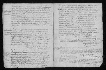 6 vues Registre paroissial. Baptêmes, mariages, sépultures (1741) - Baptêmes (janvier 1742)