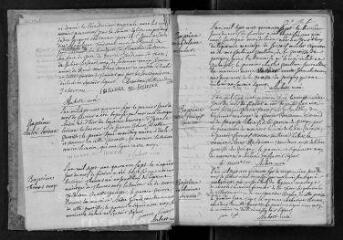 204 vues  - Registre paroissial. Baptêmes, mariages, sépultures (1747-octobre 1770) (ouvre la visionneuse)