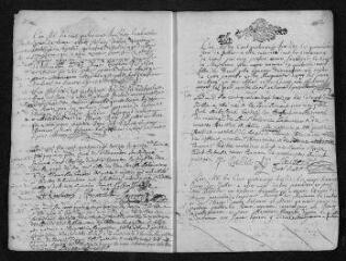 10 vues Registre paroissial. Baptêmes, sépultures (mars 1693-janvier 1694)