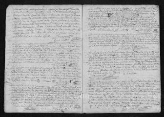 11 vues Registre paroissial. Baptêmes, mariages, sépultures (1694) - Baptêmes, mariages (janvier 1695)