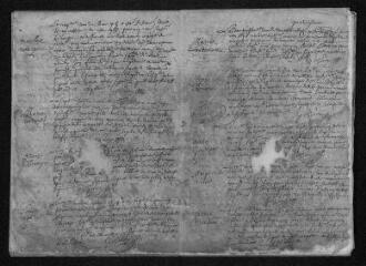 18 vues  - Registre paroissial. Baptêmes, mariages, sépultures (1675-mai 1676) (ouvre la visionneuse)