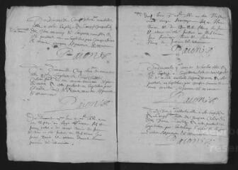 22 vues Registre protestant. Baptêmes (avril 1662-février 1668), mariages (février-novembre 1667)