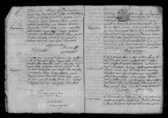 19 vues  - Registre protestant. Baptêmes, mariages, sépultures (décembre 1681-octobre 1683) (ouvre la visionneuse)