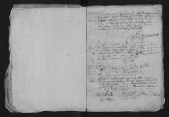 75 vues  - Registre protestant. Baptêmes (mars 1650-avril 1668) (ouvre la visionneuse)