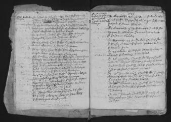 48 vues Registre protestant. Mariages (janvier 1653-avril 1673), sépultures (décembre 1652-août 1673)